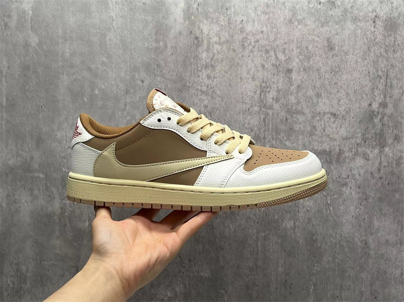 Women's Running Weapon Air Jordan 1 Bown/White Shoes 0479 Women's Running Weapon Air Jordan 1 Bown/White Shoes 0479